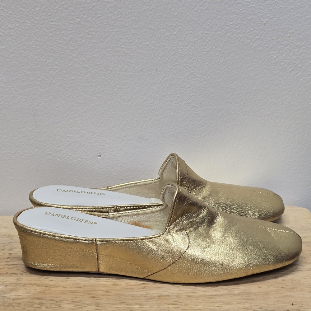 Daniel Green Women's Gold Slip-On Shoes